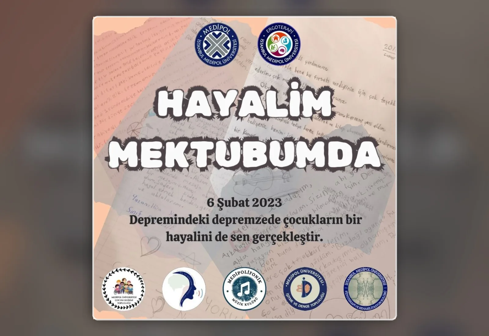 HAYALİM MEKTUBUMDA!