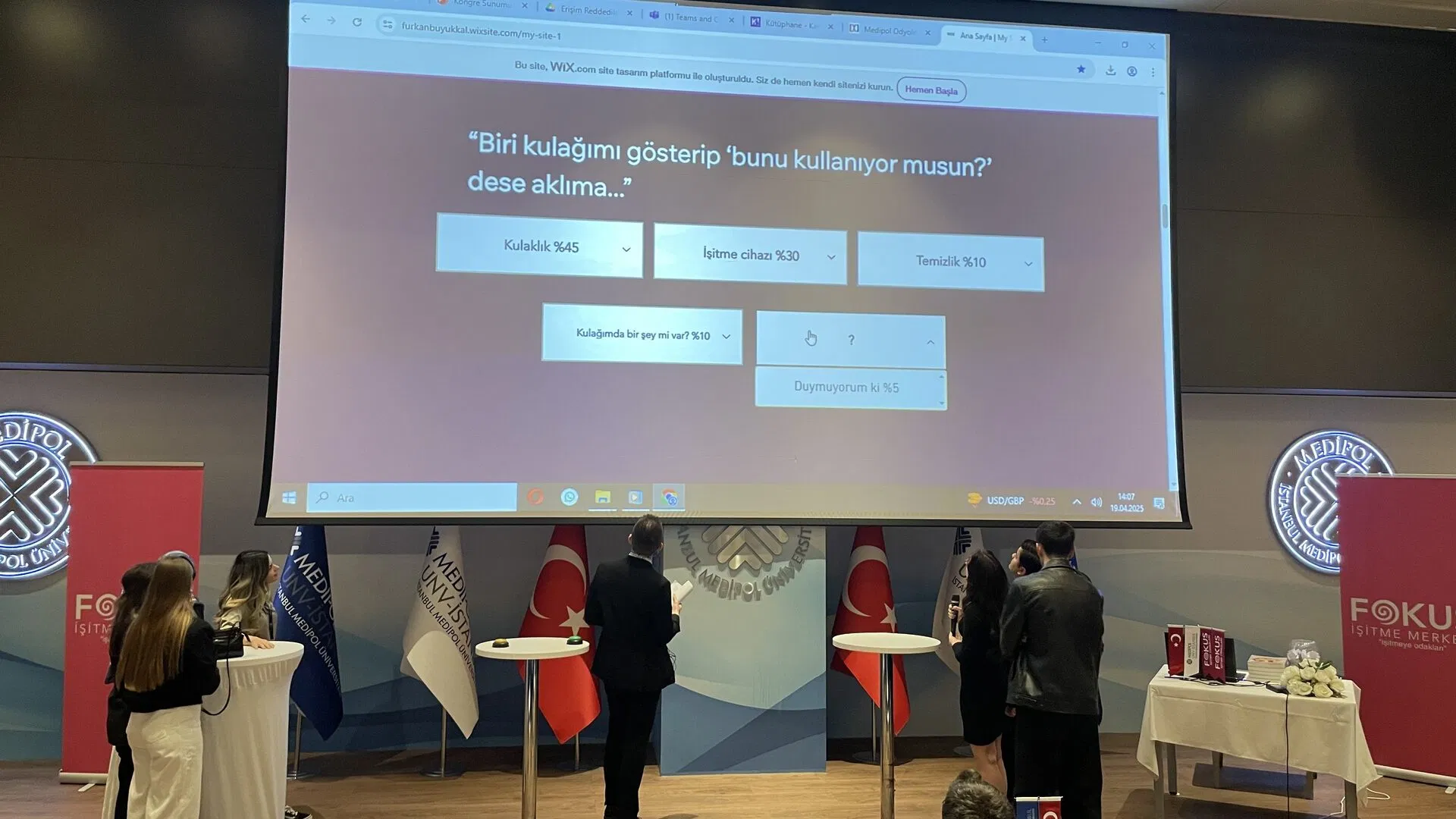 Medipol Odyoloji Kongresi etkinlik oyunu